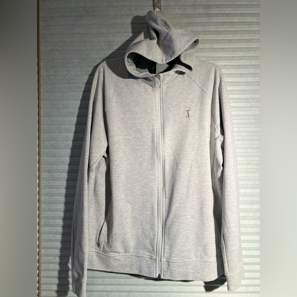 Lululemon men’s Gray golf sweatshirt with hood size XL